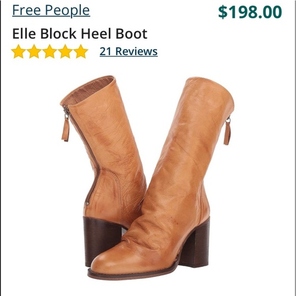 New Free People Elle Block Heel Boots Size 10 NWT - Picture 3 of 16